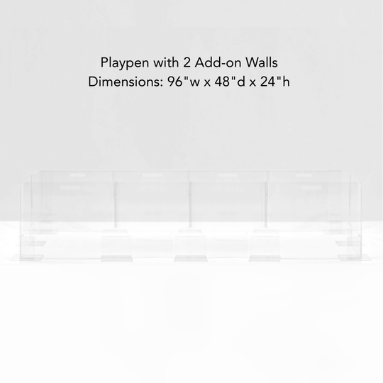 Clear Pet Playpen, 24" High