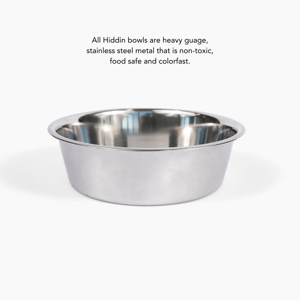 Hiddin Metal Pet Bowls, Set of 2