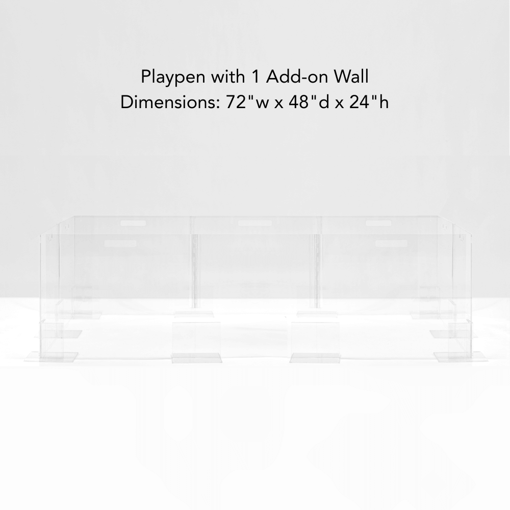 Clear Pet Playpen, 24" High