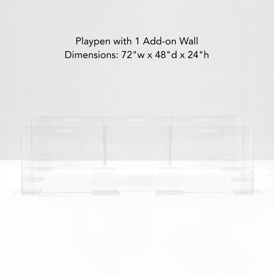 Clear Pet Playpen, 24" High