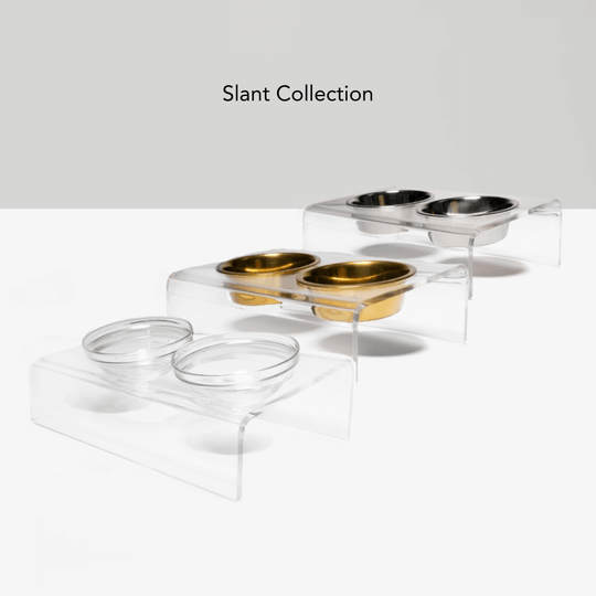 Monogram Slant Silver Feeder