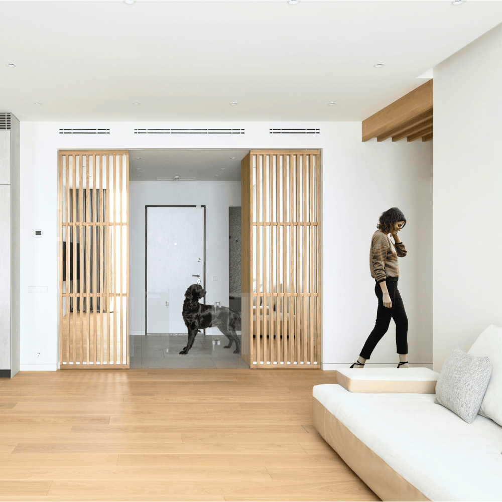 Panel Gate with Door (Wall Attached)