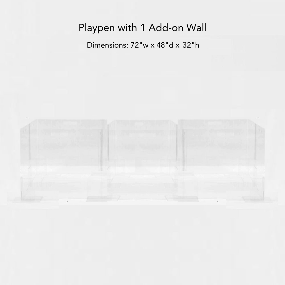 Clear Pet Playpen, 24" High | Options