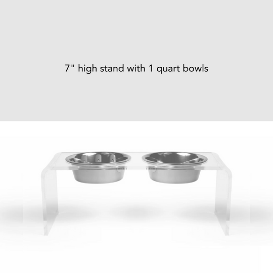 Clear Double Feeder with Slow Feed & Water Bowl | Options