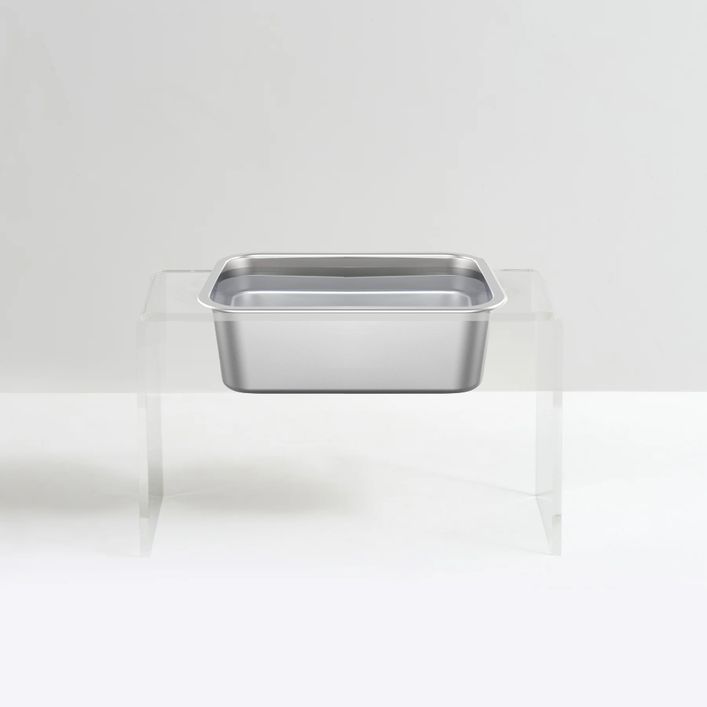 Clear Trough Dog Bowl Feeder | Options