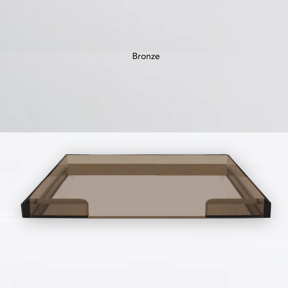 Bronze Lucite Pet Tray Bed | Options