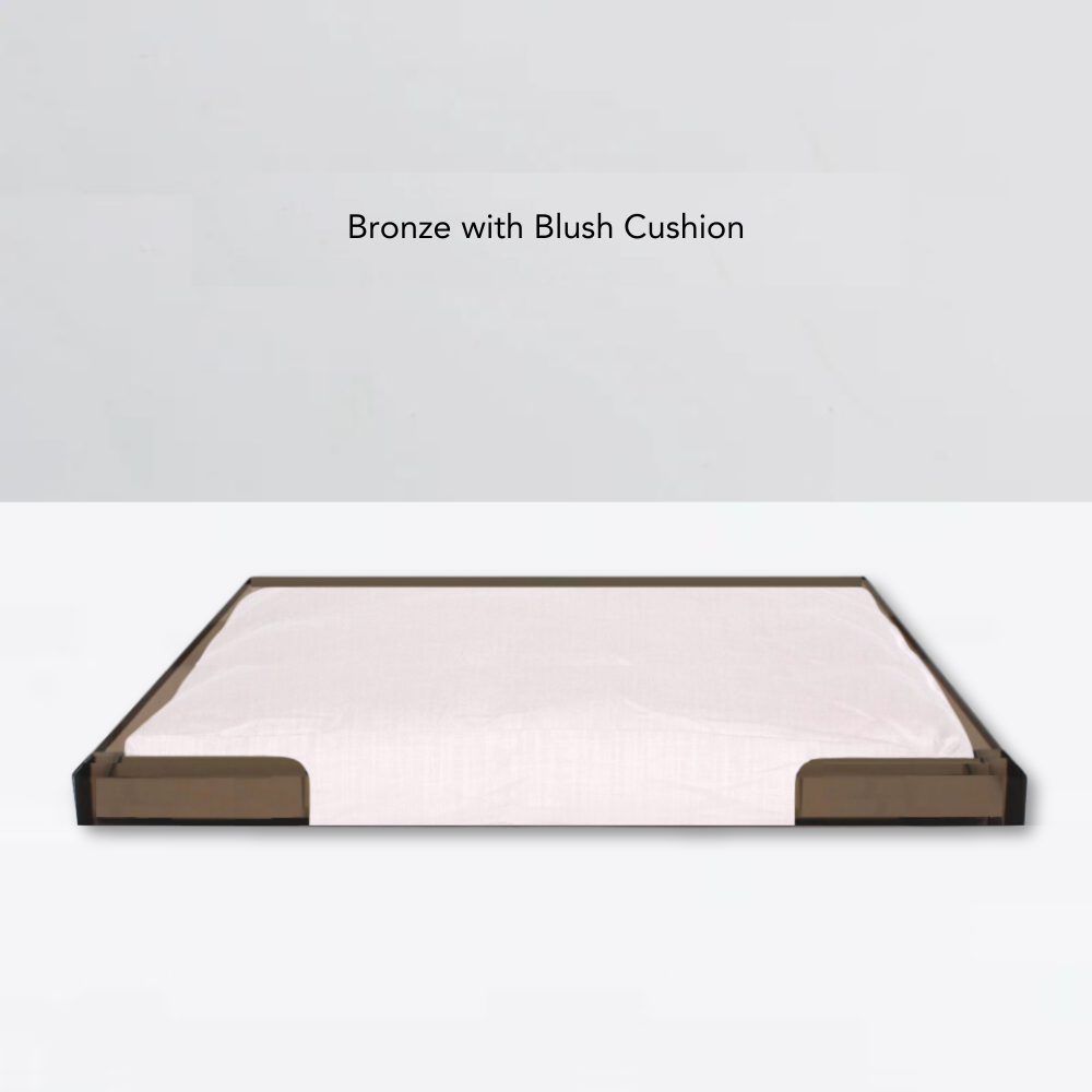 Bronze Lucite Pet Tray Bed | Options