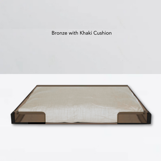 Bronze Lucite Pet Tray Bed | Options