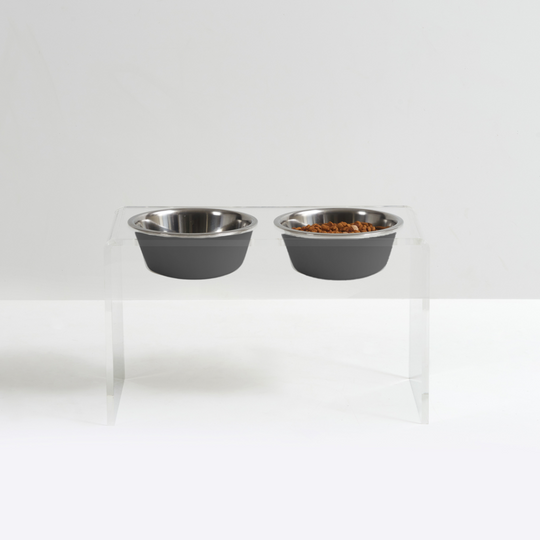 Tall Double Pet Bowl Feeder with 2 Tone Bowls | Options