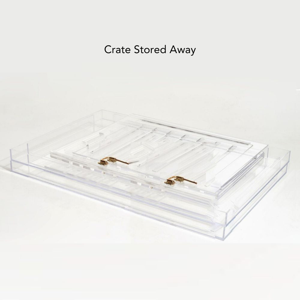 Clear Dog Crate to Gate | Large