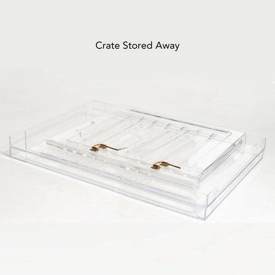 Clear Dog Crate to Gate | Large