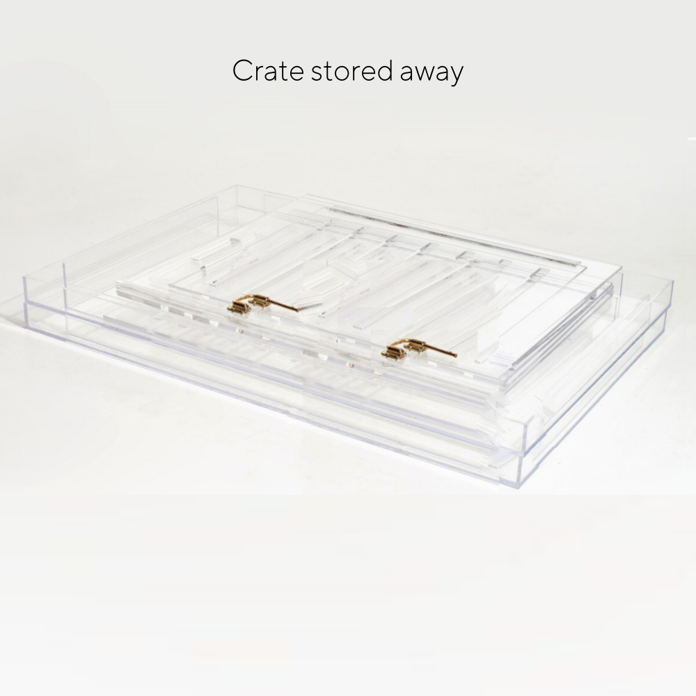 Clear Dog Crate to Gate | Medium