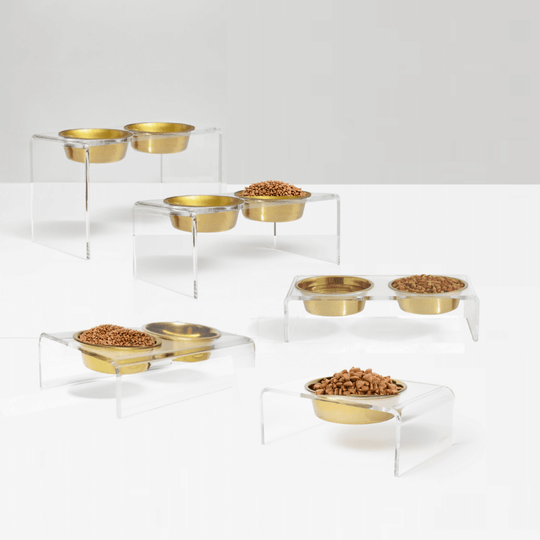 Monogram Slant Gold Feeder