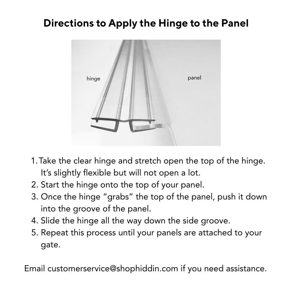 Add-On Replacement Panel/Hinge  (For Low Zig Zag Gate)