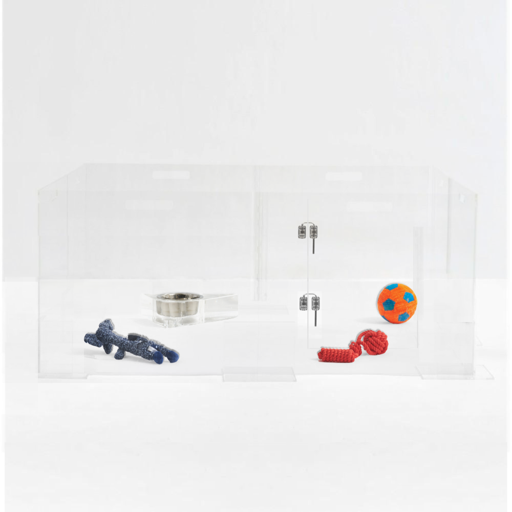 Clear Pet Playpen, 32" High with Door