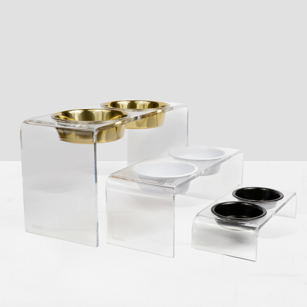 Medium Black & White Feeder