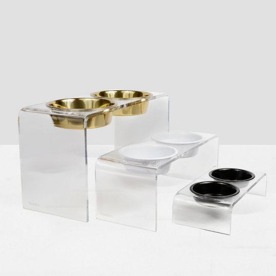 Medium Black & White Feeder