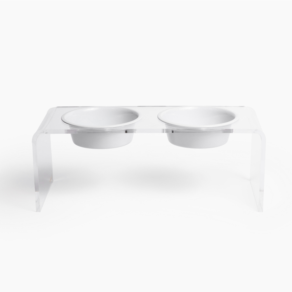 Medium Black & White Feeder