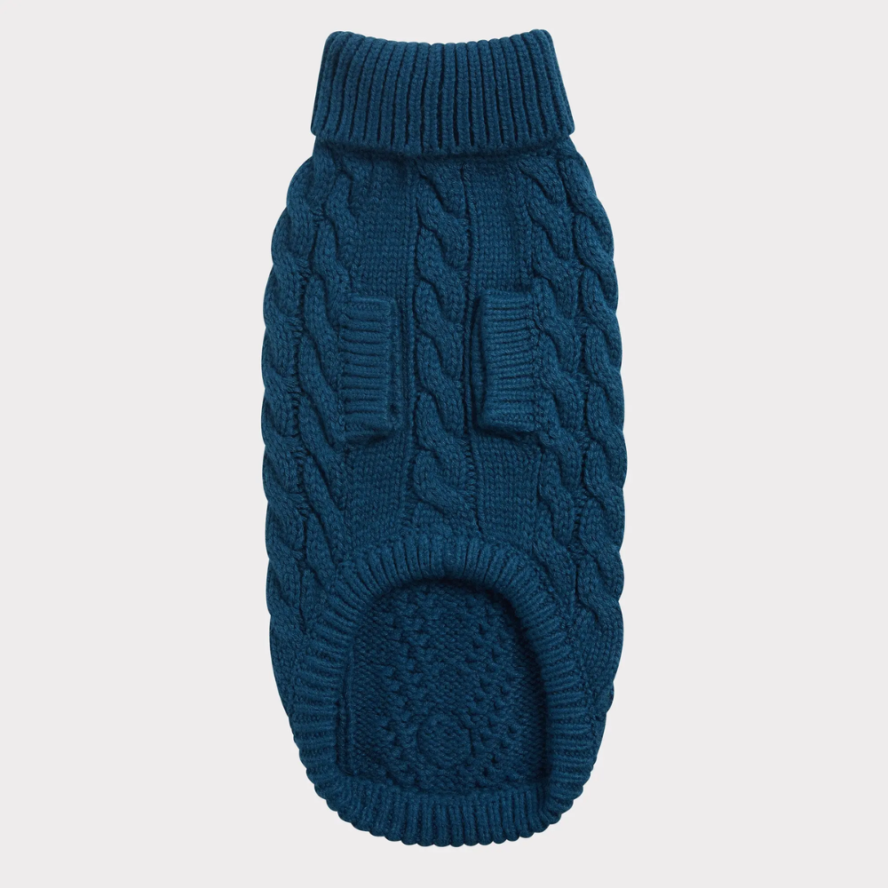 Acrylic Solid Cable Dog Sweater | Options