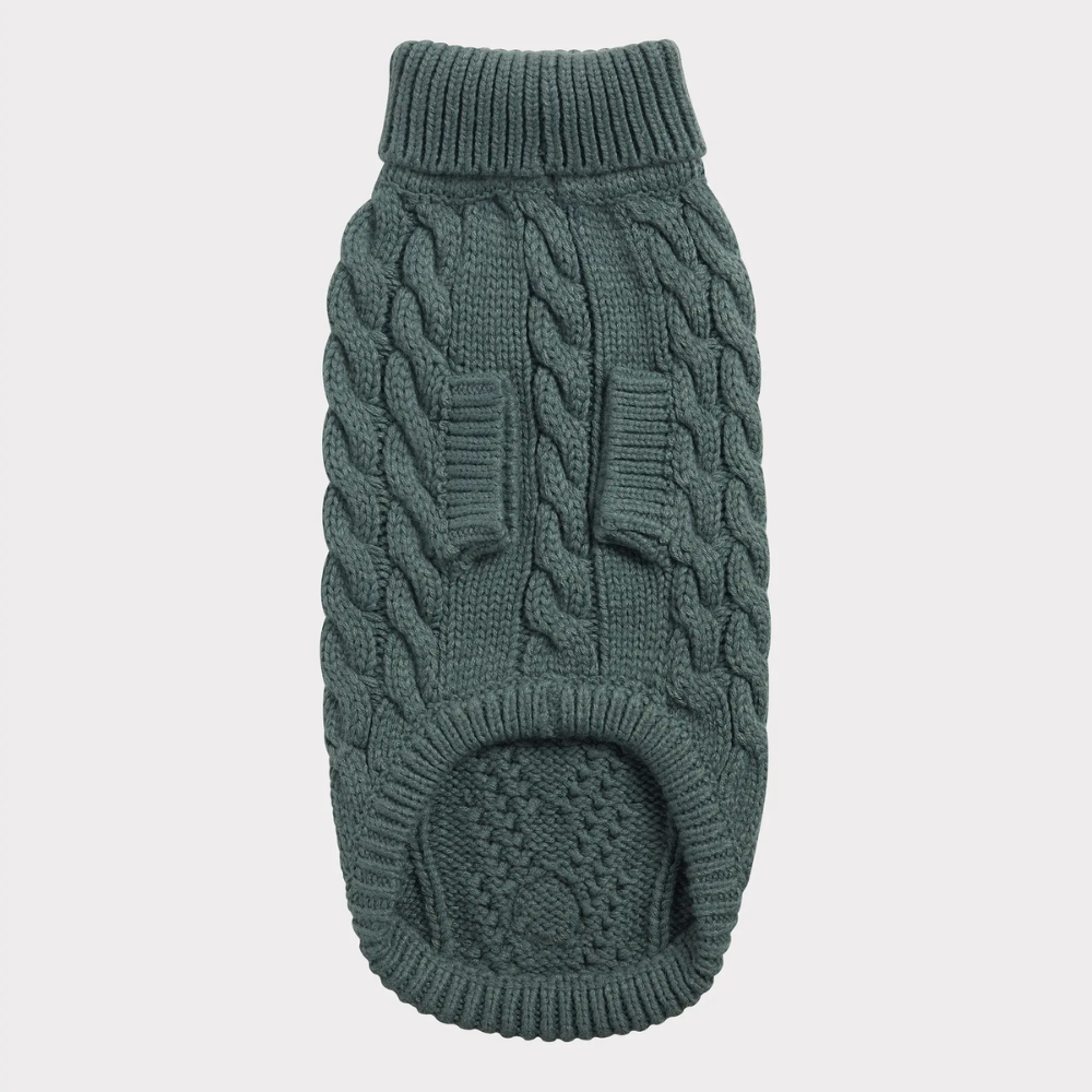 Acrylic Solid Cable Dog Sweater | Options