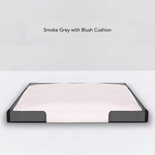 Smoke Grey Lucite Pet Tray Bed | Options