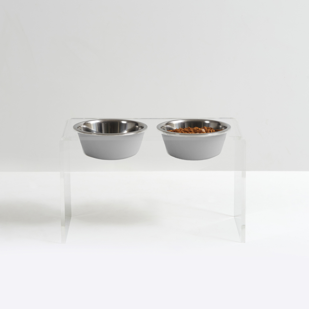 Tall Double Pet Bowl Feeder with 2 Tone Bowls | Options