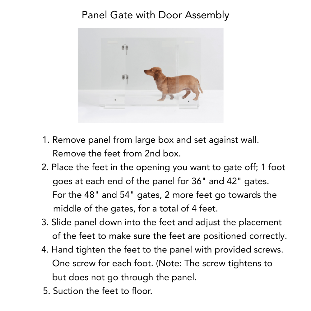 Panel Gate with Door (Freestanding)