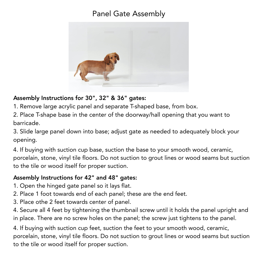 Low Panel Gate