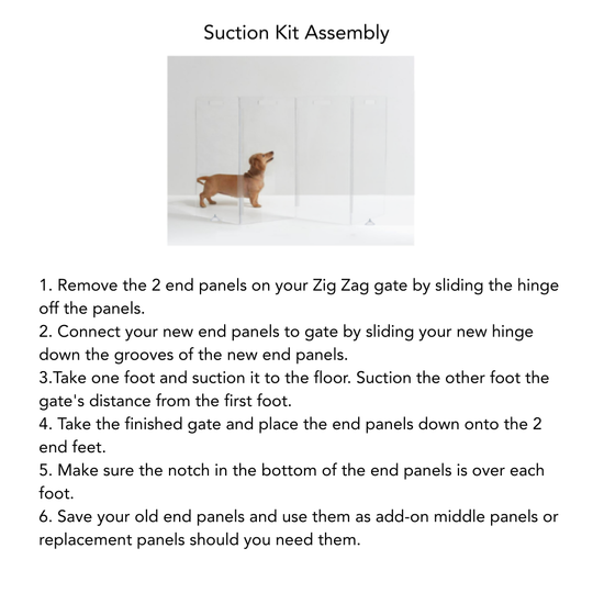 Zig Zag Gate Suction Kit