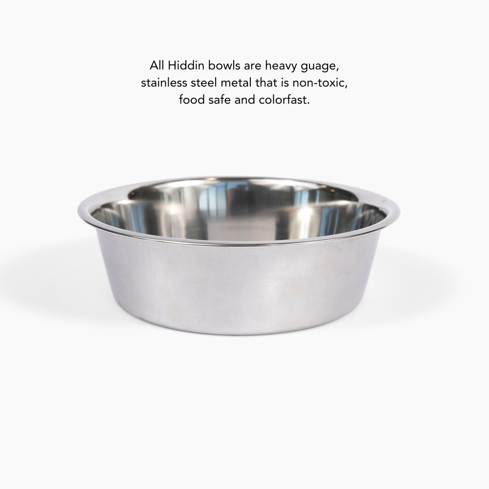 Hiddin Metal Pet Bowls, Set of 2 | Options