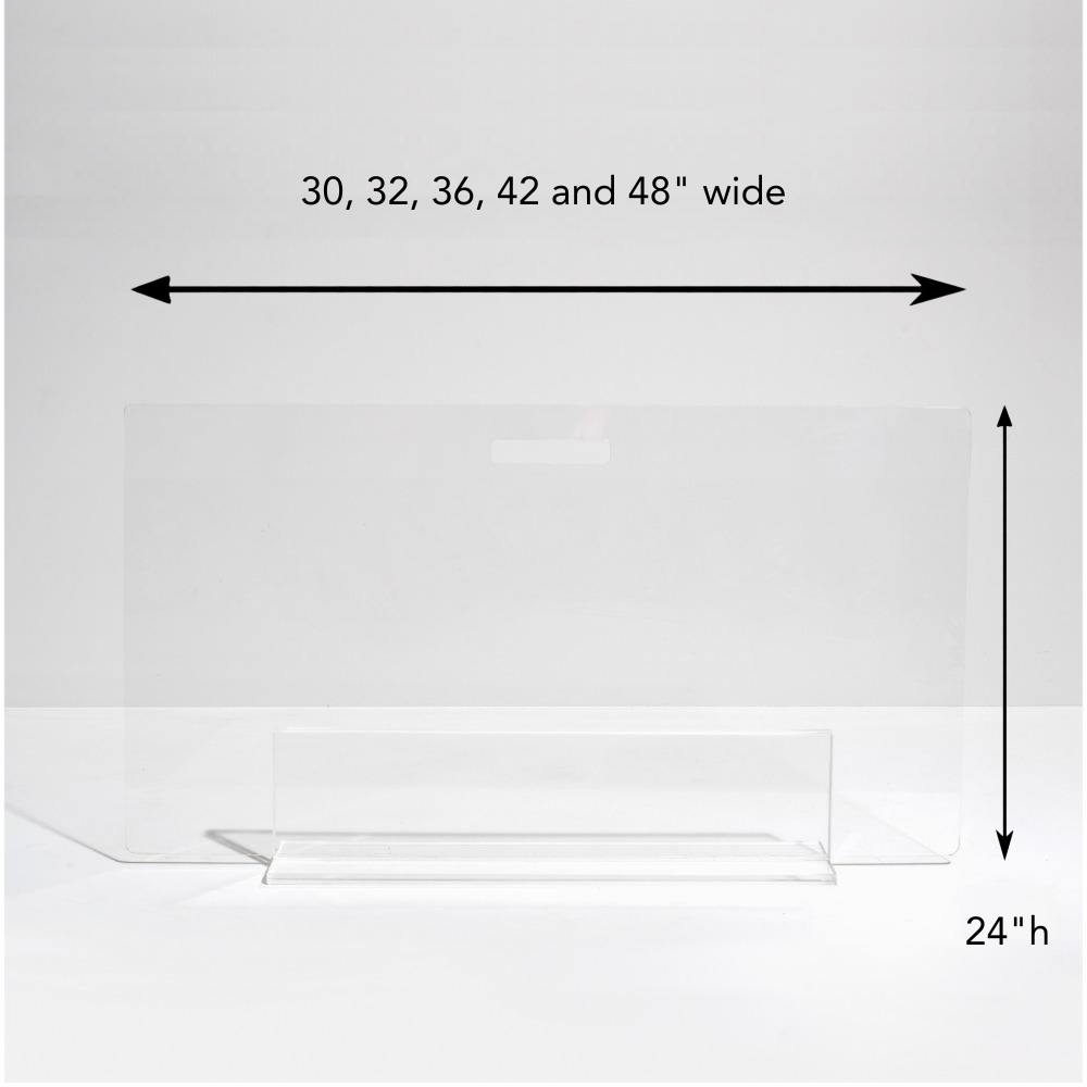 Freestanding Low Clear Pet Gate Panel | Options