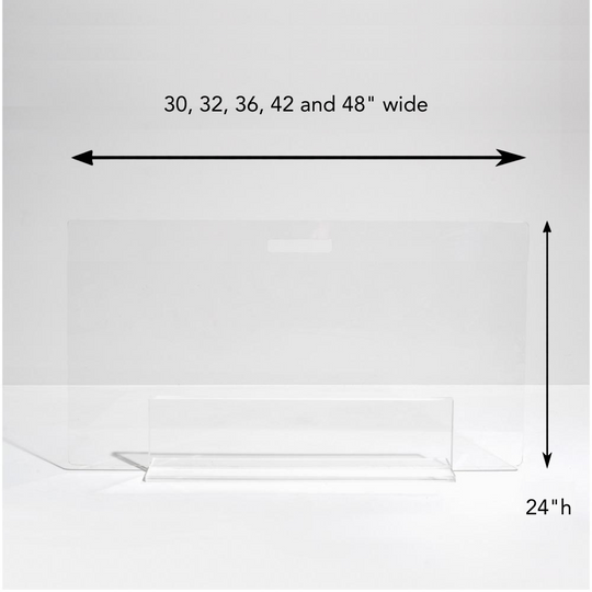 Freestanding Low Clear Pet Gate Panel | Options