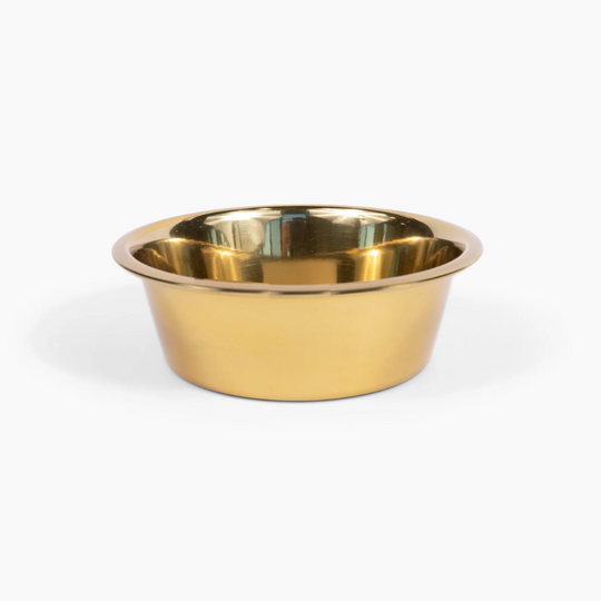 Small Bronze Double Bowl Pet Feeder | Options