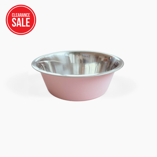 2 Tone Pink Metal Bowl Set