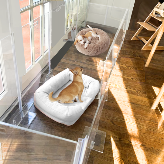 Clear Pet Playpen, 32" High with Door