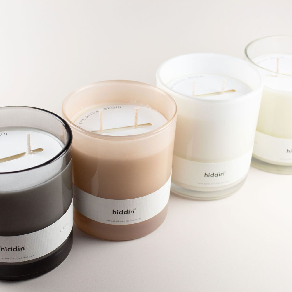 Hiddin Pet Deodorizing Glass Candle