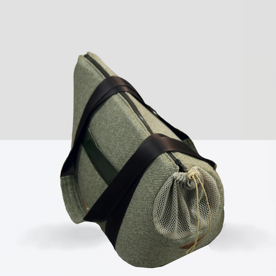 Herringbone Drawstring Pet Carrier