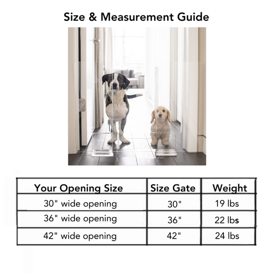 Clear Freestanding Pet Gate Panel with Door | Options