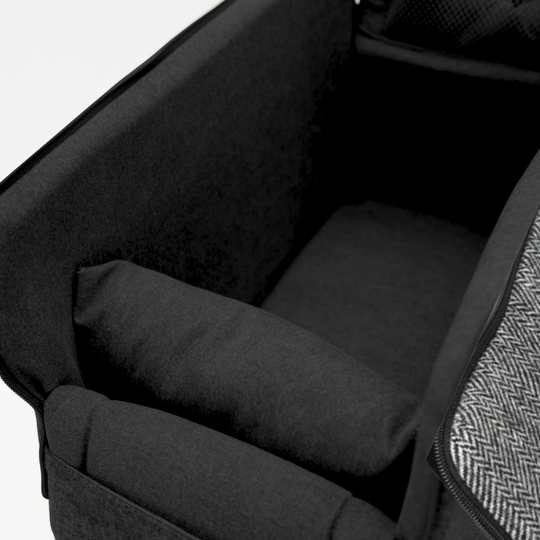 Wool Herringbone Zipper Pet Carrier