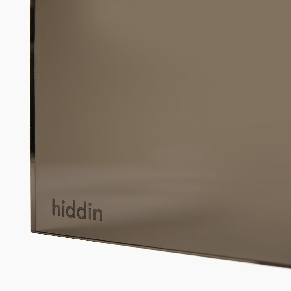 hiddin bronze brown lucite dog bowl feeder