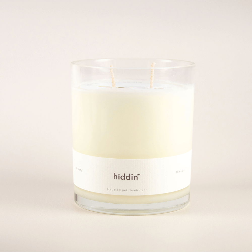 Hiddin Pet Deodorizing Glass Candle
