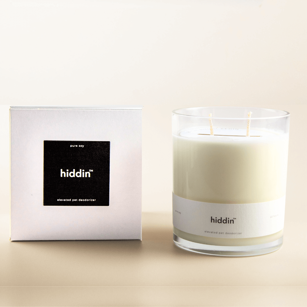 Hiddin Pet Deodorizing Glass Candle