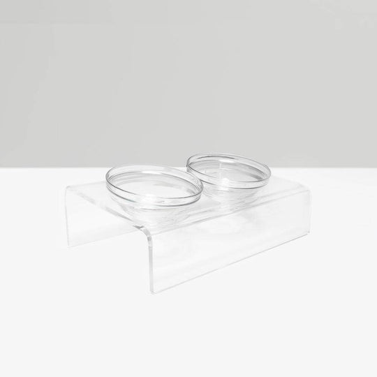 Slant Glass Bowl Feeder