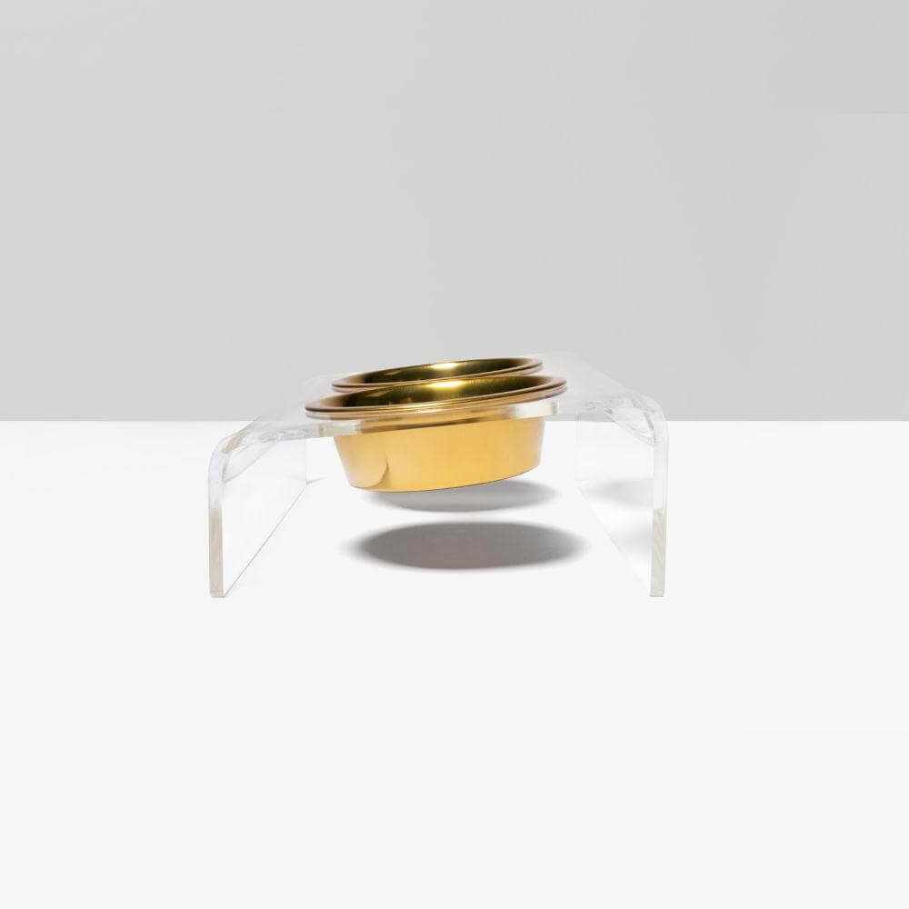 Monogram Slant Gold Feeder