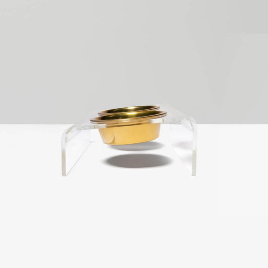 Monogram Slant Gold Feeder