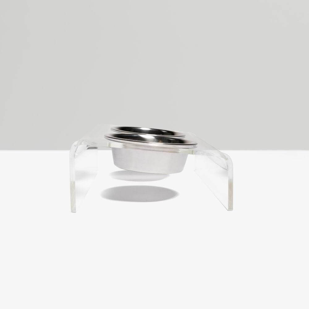 Monogram Slant Silver Feeder