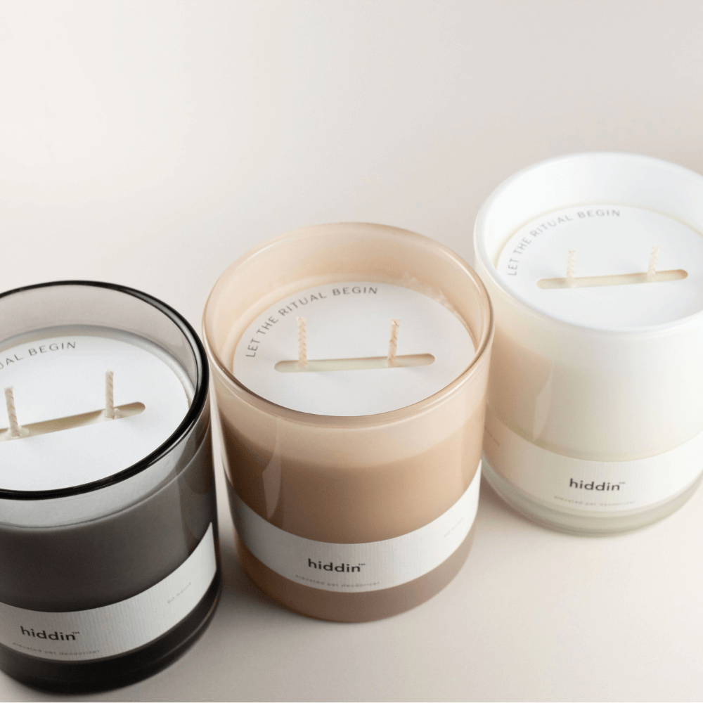 Hiddin Pet Deodorizing Glass Candle