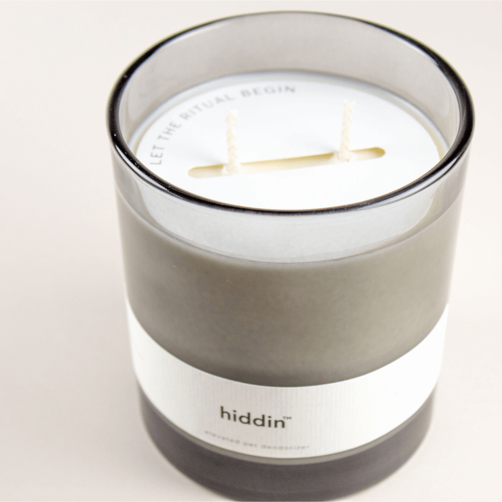 Hiddin Pet Deodorizing Glass Candle