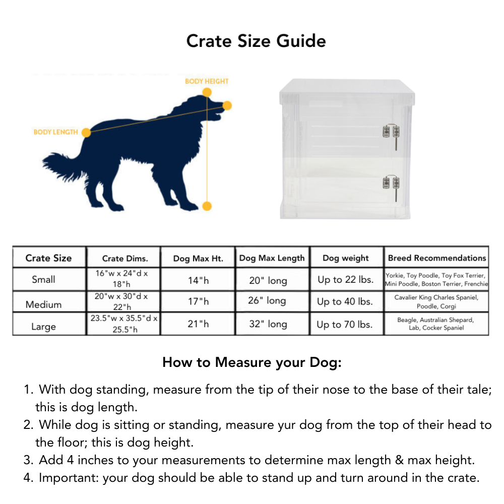 Crate size for 20 lb dog hot sale
