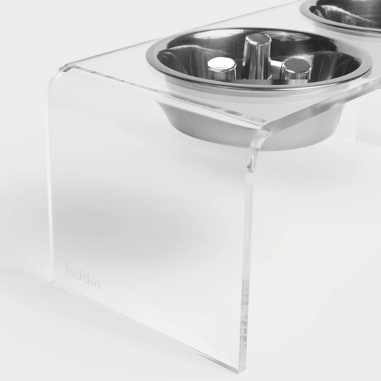 Clear Double Feeder with Slow Feed & Water Bowl | Options